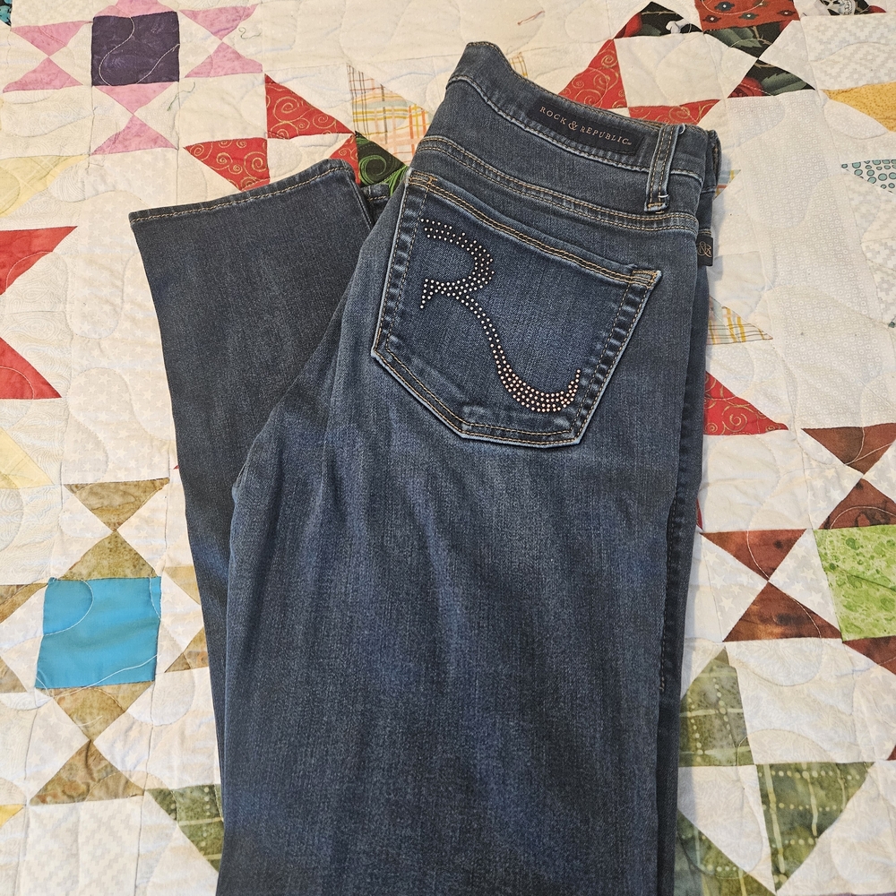 3/$18 Rock & Republic Women's Blue Jeans